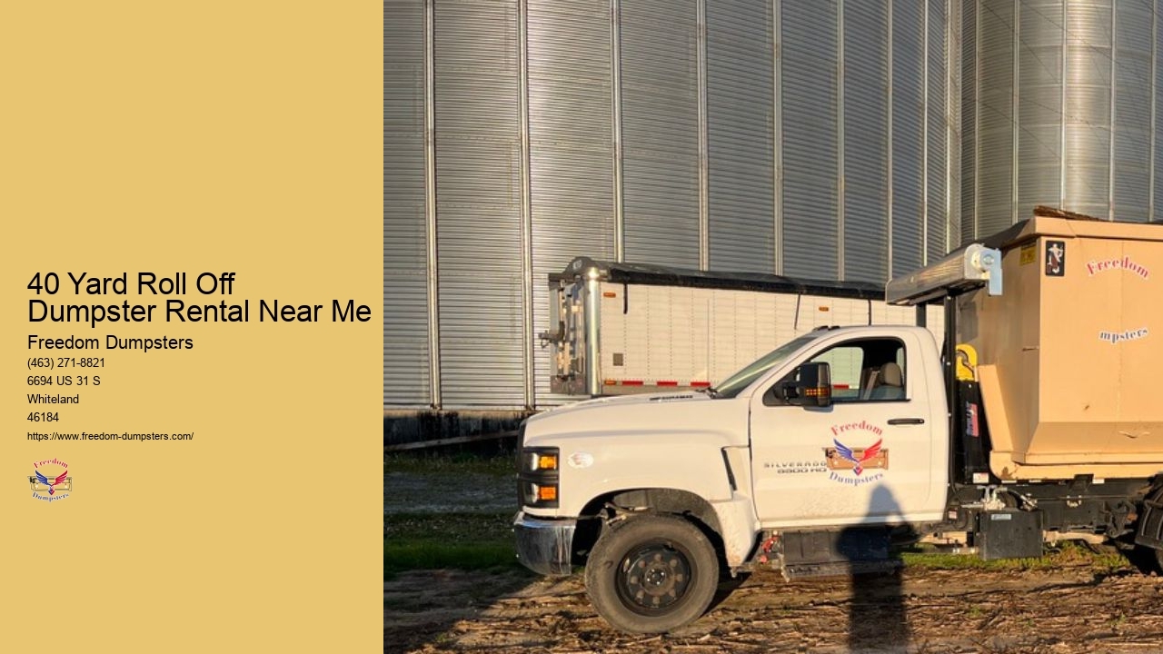 40 Yard Roll Off Dumpster Rental Near Me