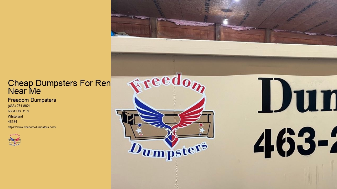 Inexpensive Dumpsters