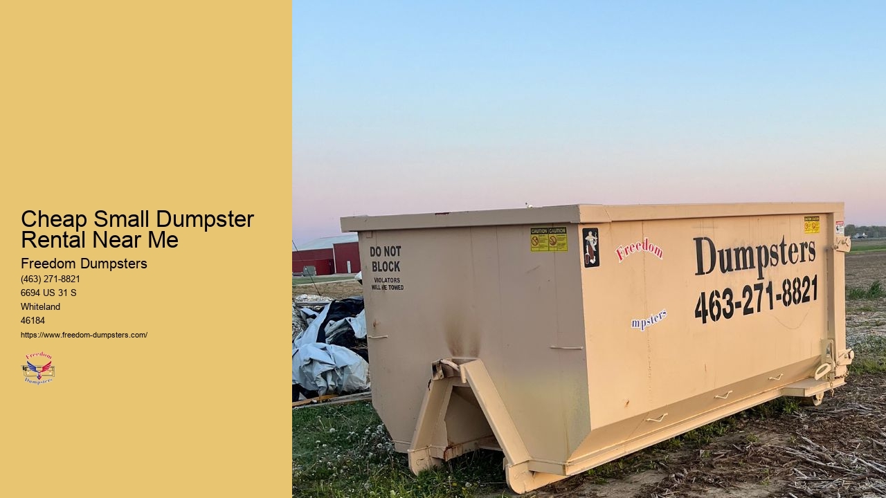 Garbage Dumpster Rental Near Me