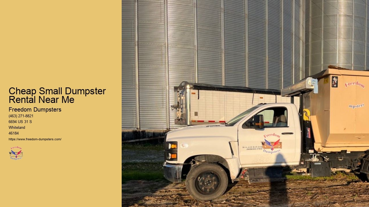 Cheap Small Dumpster Rental Near Me