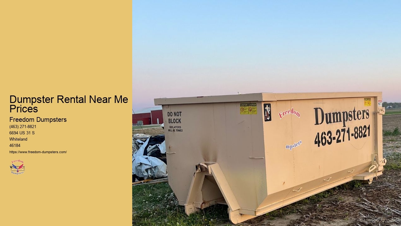 6 Foot Dumpster Rental