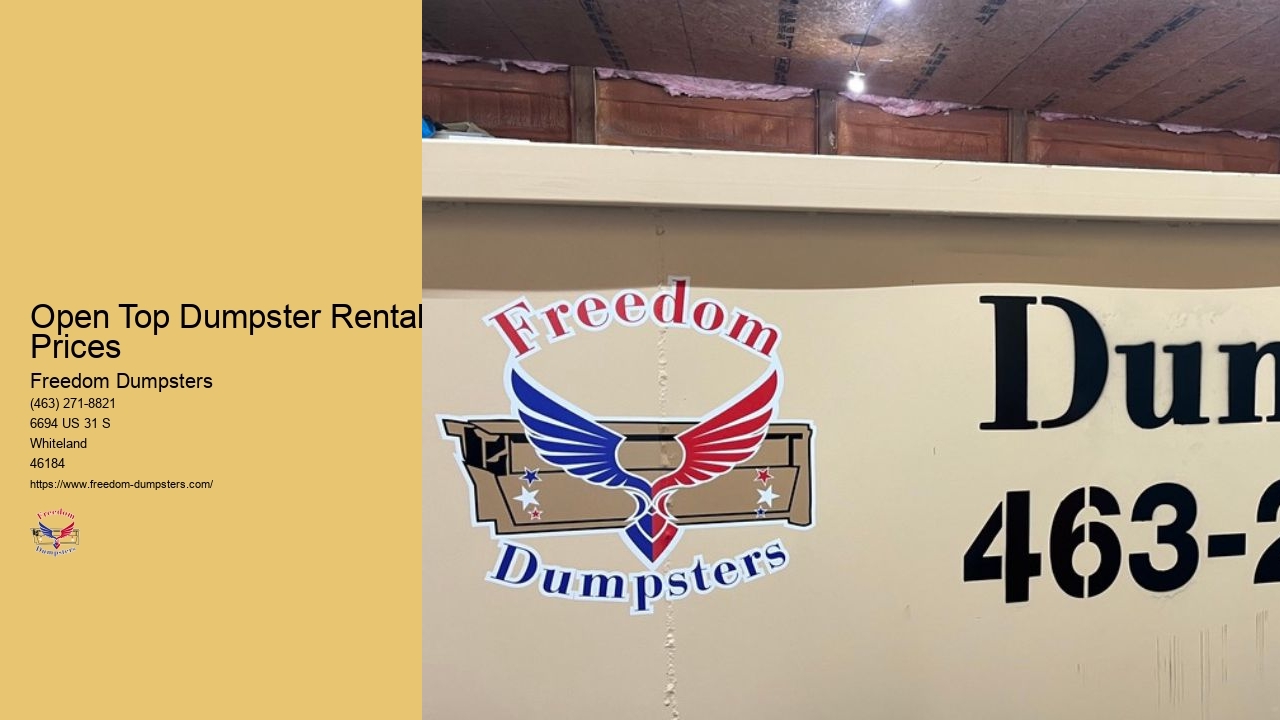 Portable Dumpster Rental
