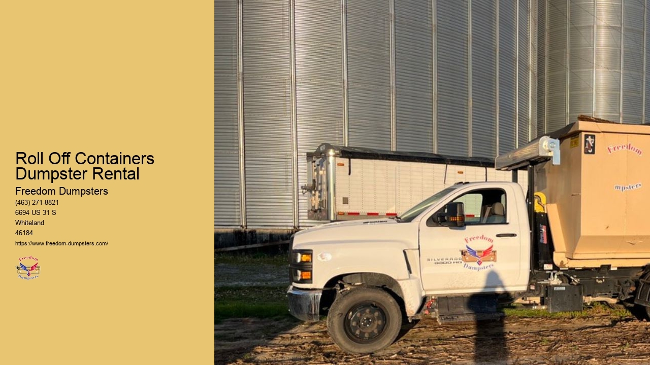 Roll Off Containers Dumpster Rental
