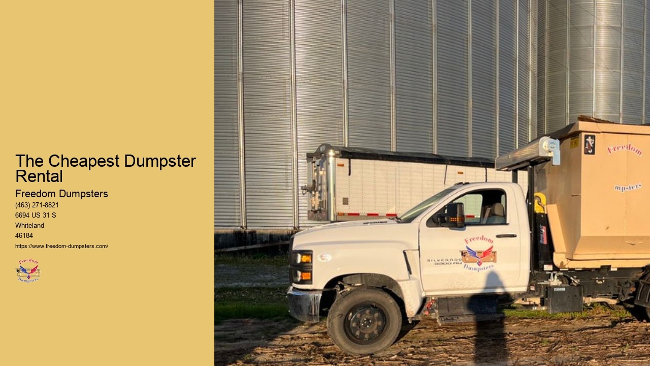 The Cheapest Dumpster Rental